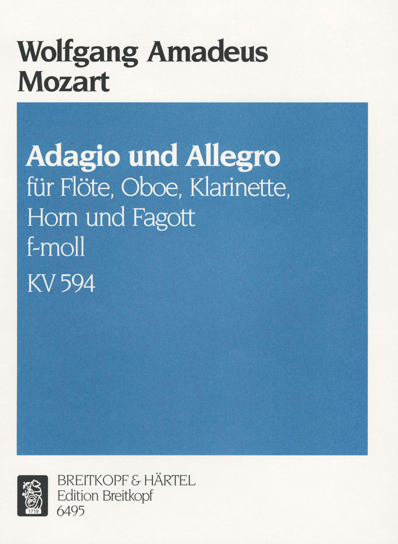 Adagio and allegro in F minor K, 594