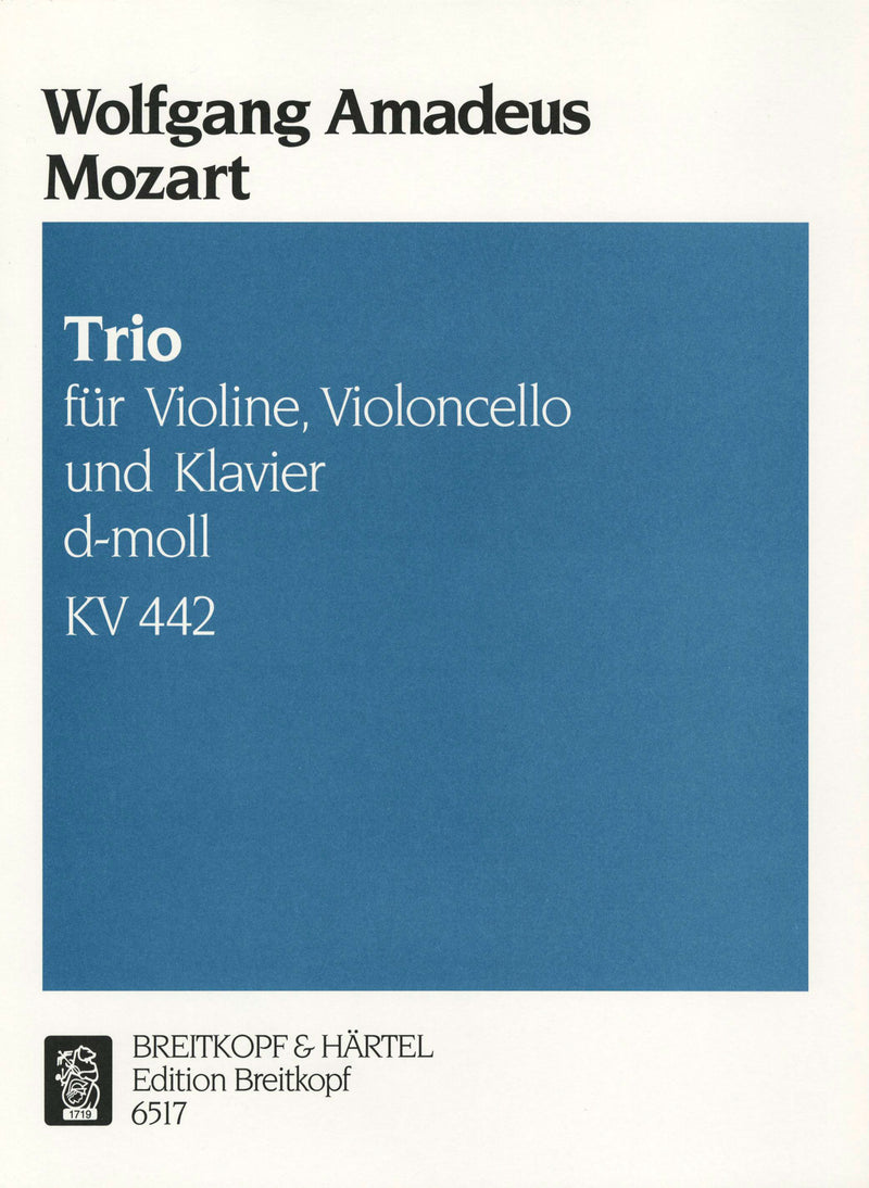 Piano Trio in D minor K, 442