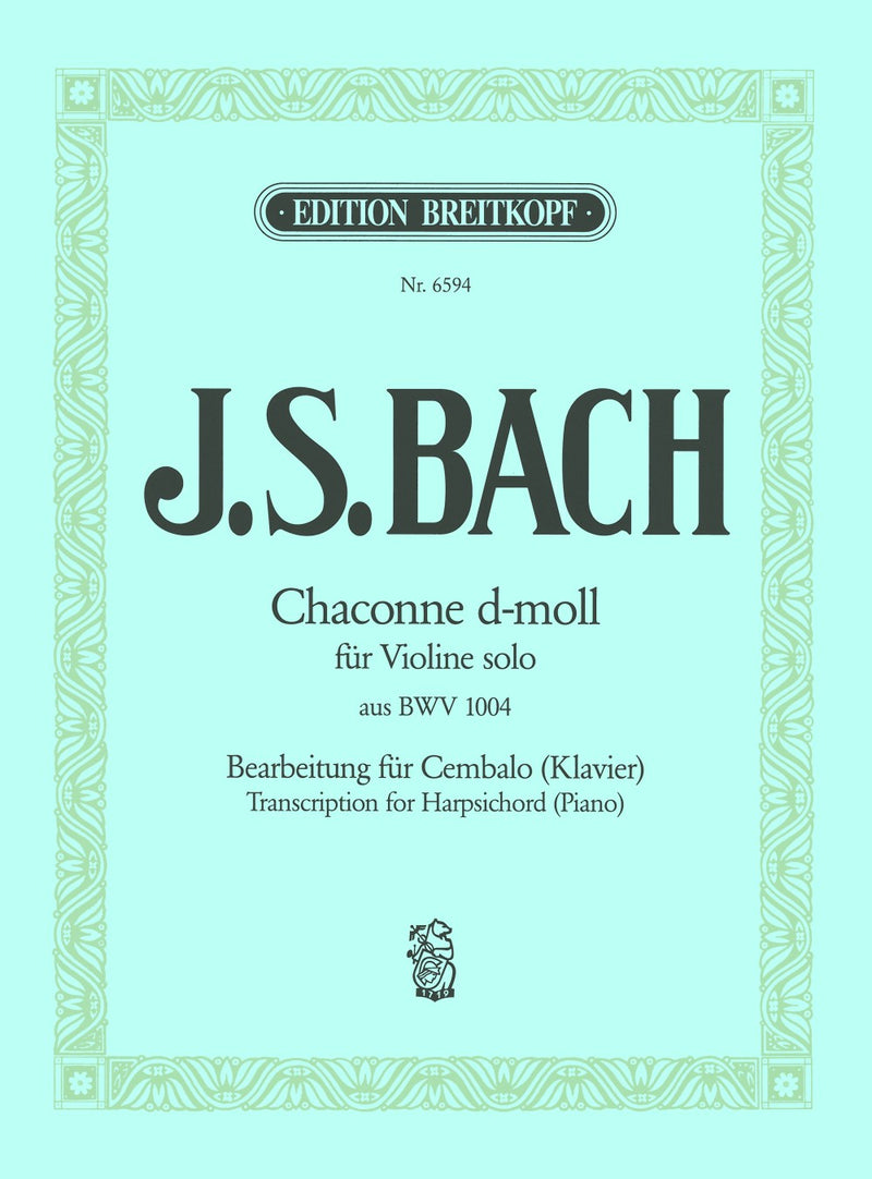 Chaconne from the Partita II in D minor BWV 1004（チェンバロ版）