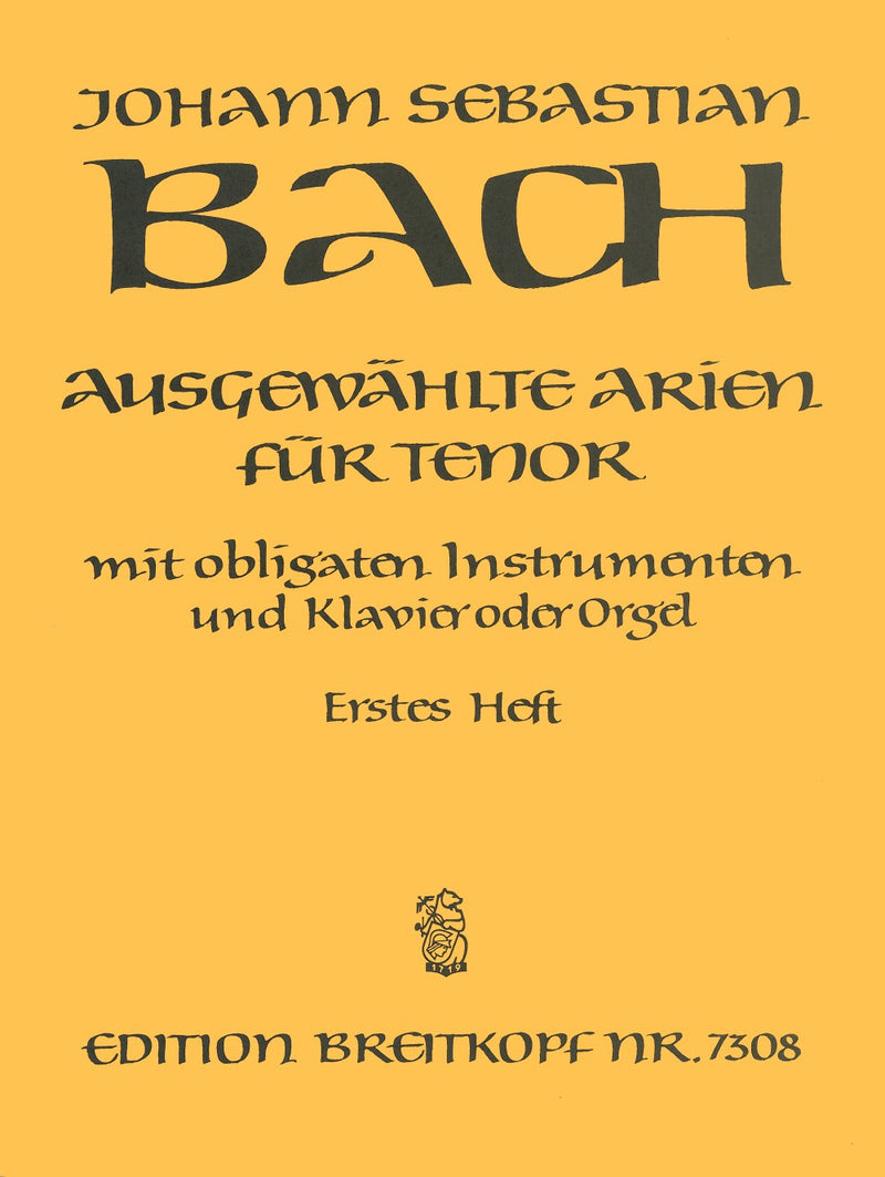 Selected Arias for Tenor, vol. 1