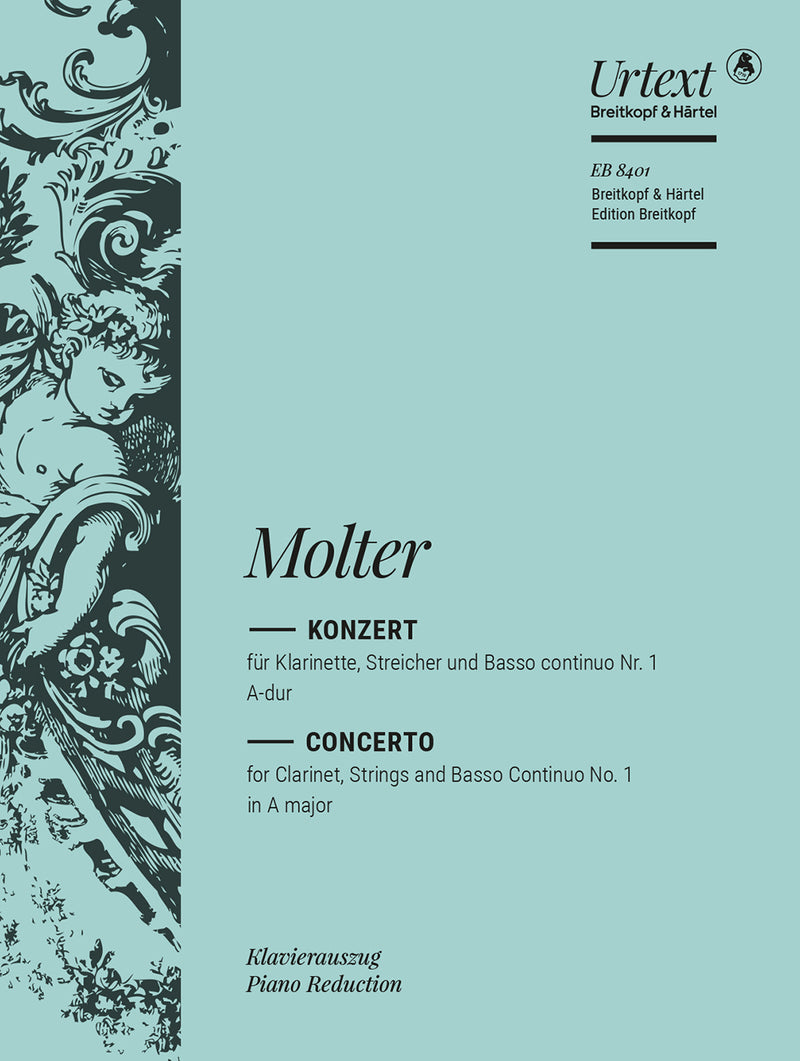 Clarinet Concerto No. 1 in A major（ピアノ・リダクションとクラリネットのパート譜）