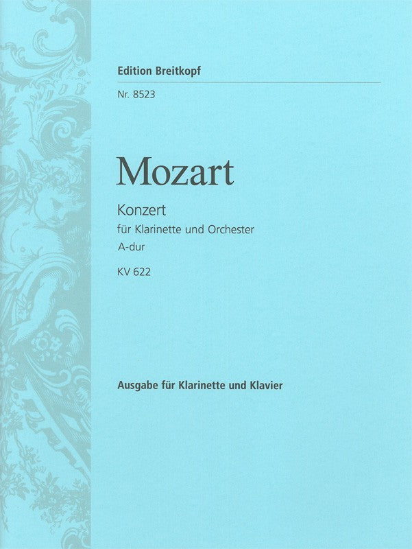 Clarinet Concerto in A major K. 622（ピアノ・リダクション）