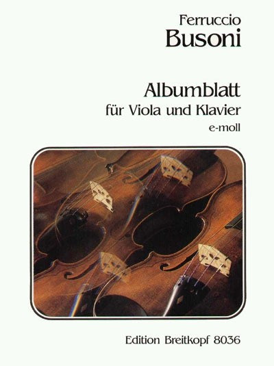 Albumblatt in E minor K 272（ヴィオラとピアノ版）