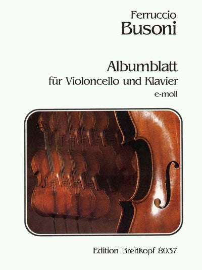Albumblatt in E minor K 272（チェロとピアノ版）