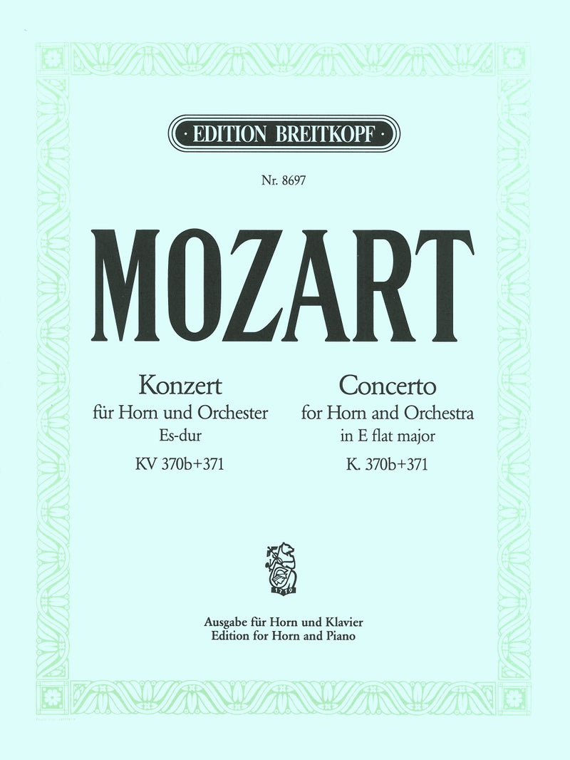 Horn Concerto in Eb major K. 370b + K. 371（ピアノ・リダクション）