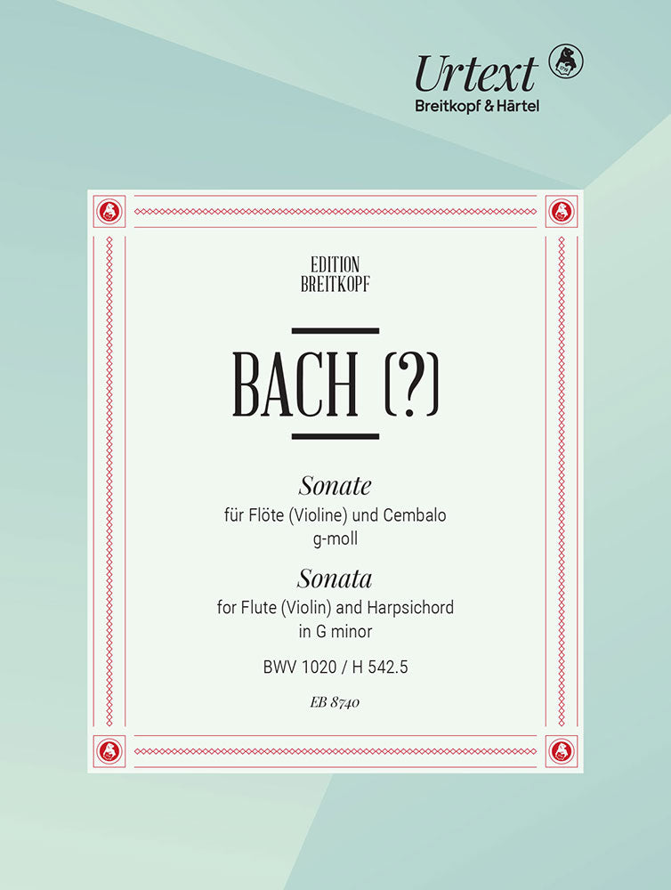 Sonata in G minor BWV 1020