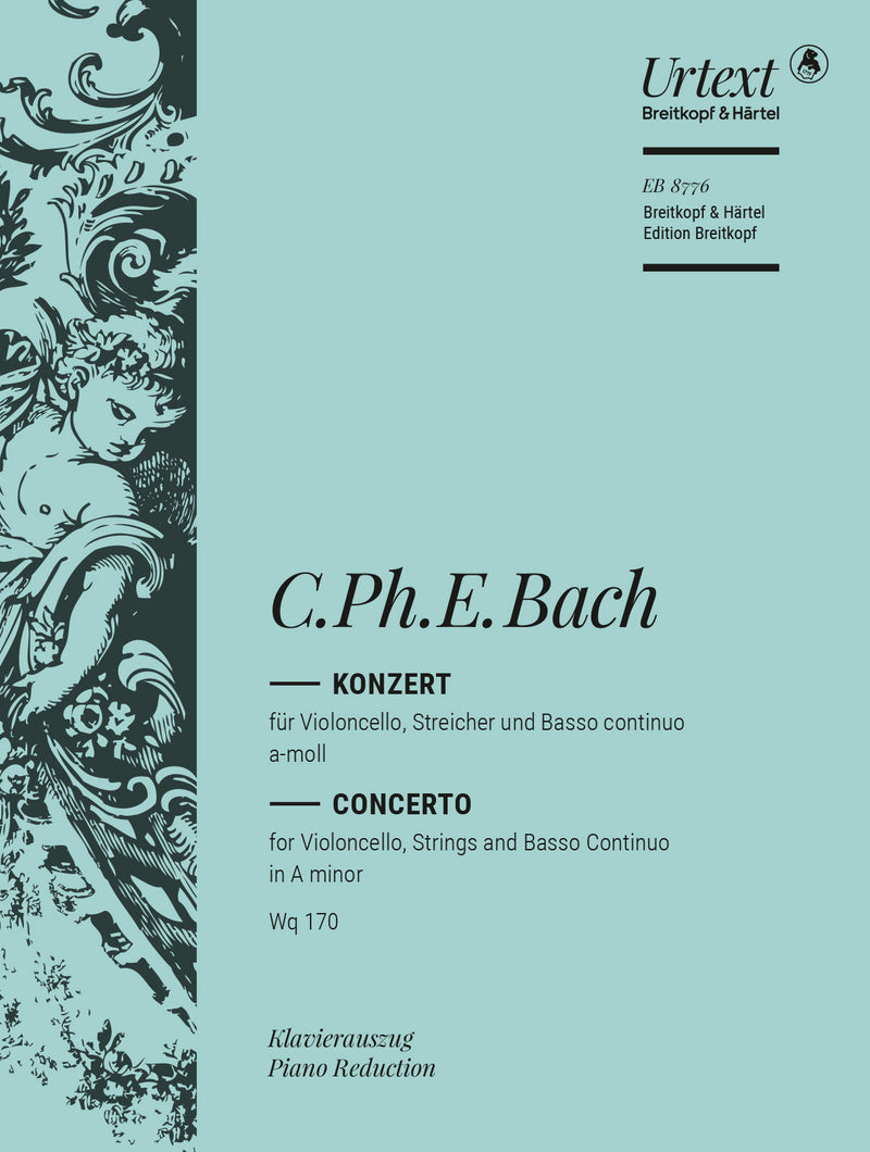 Violoncello Concerto in A minor Wq 170（ピアノ・リダクション）