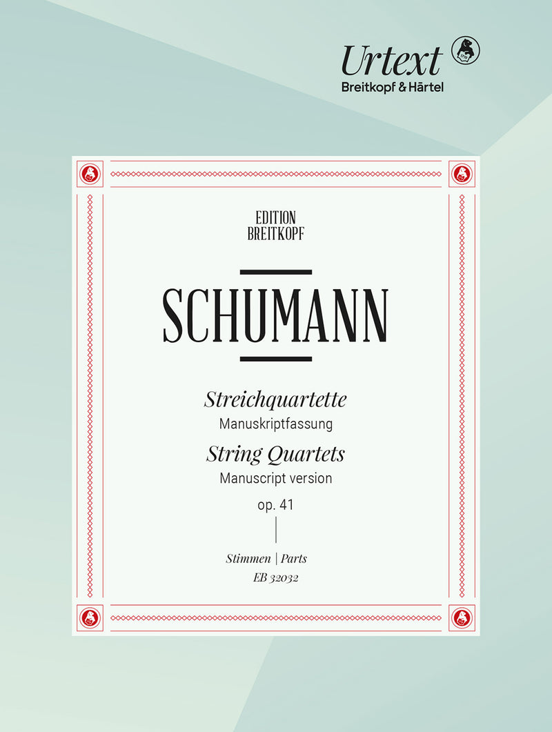 String quartets Op. 41 nos. 1-3 [set of parts]