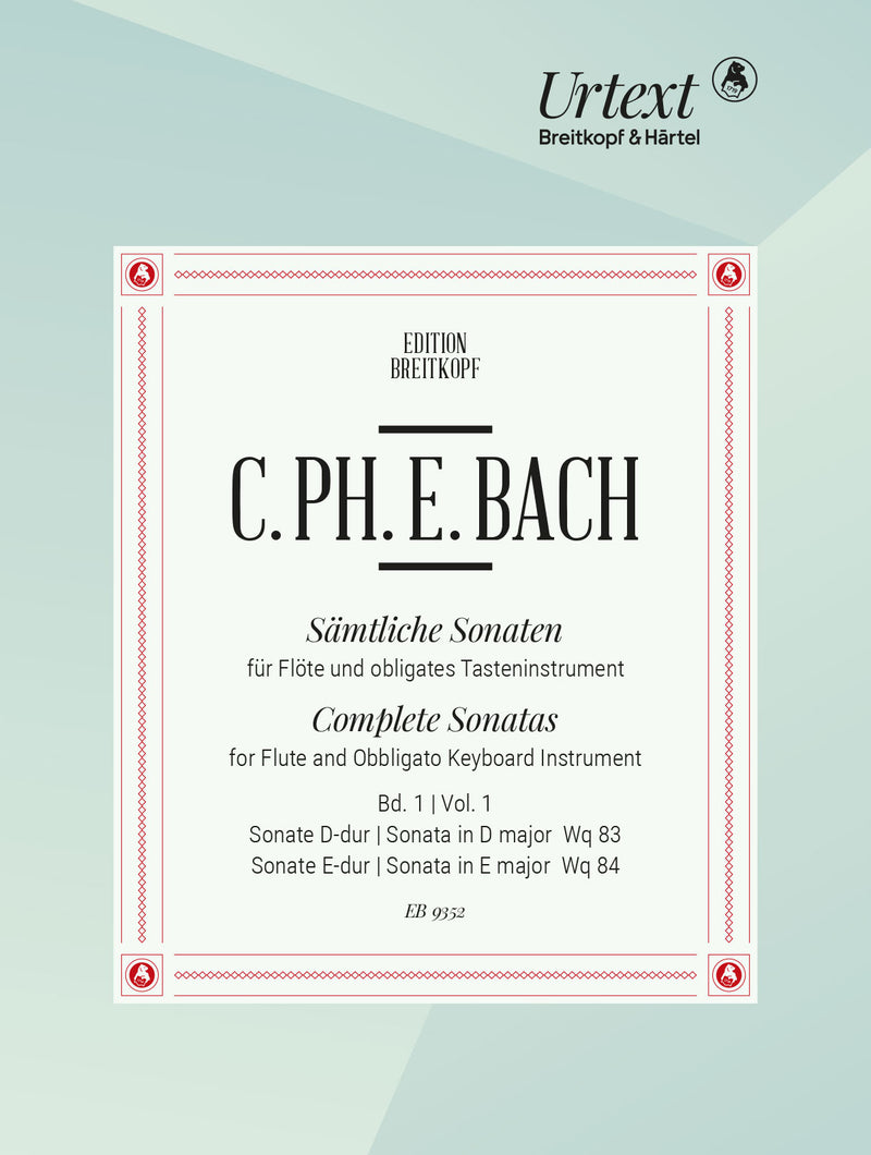 Complete Sonatas for flute and obligato harpsichord, vol. 1