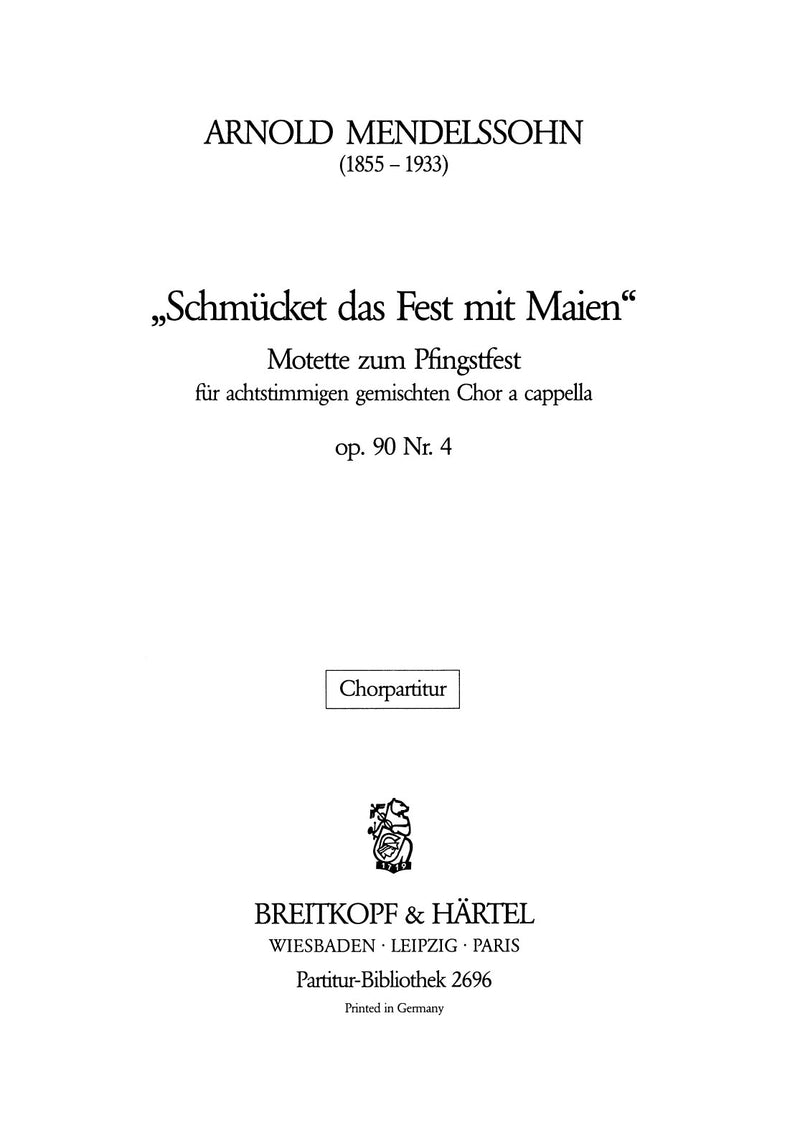 Motette zum Pfingstfest Op. 90/4