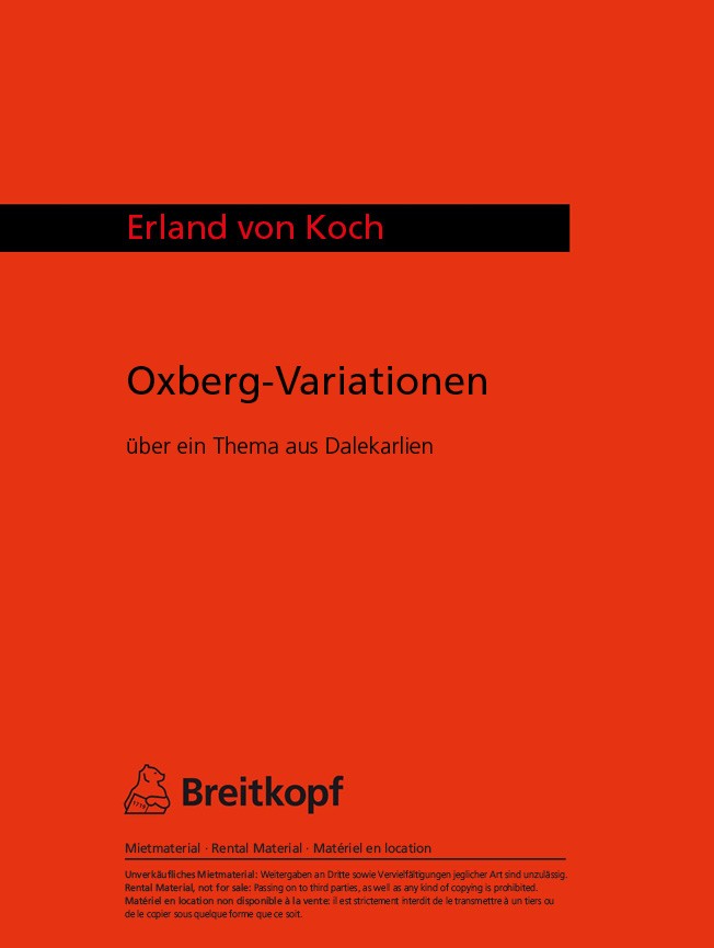Oxberg Variations（ポケットスコア）