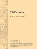 Notturno ungherese Op. 28 （ポケットスコア）