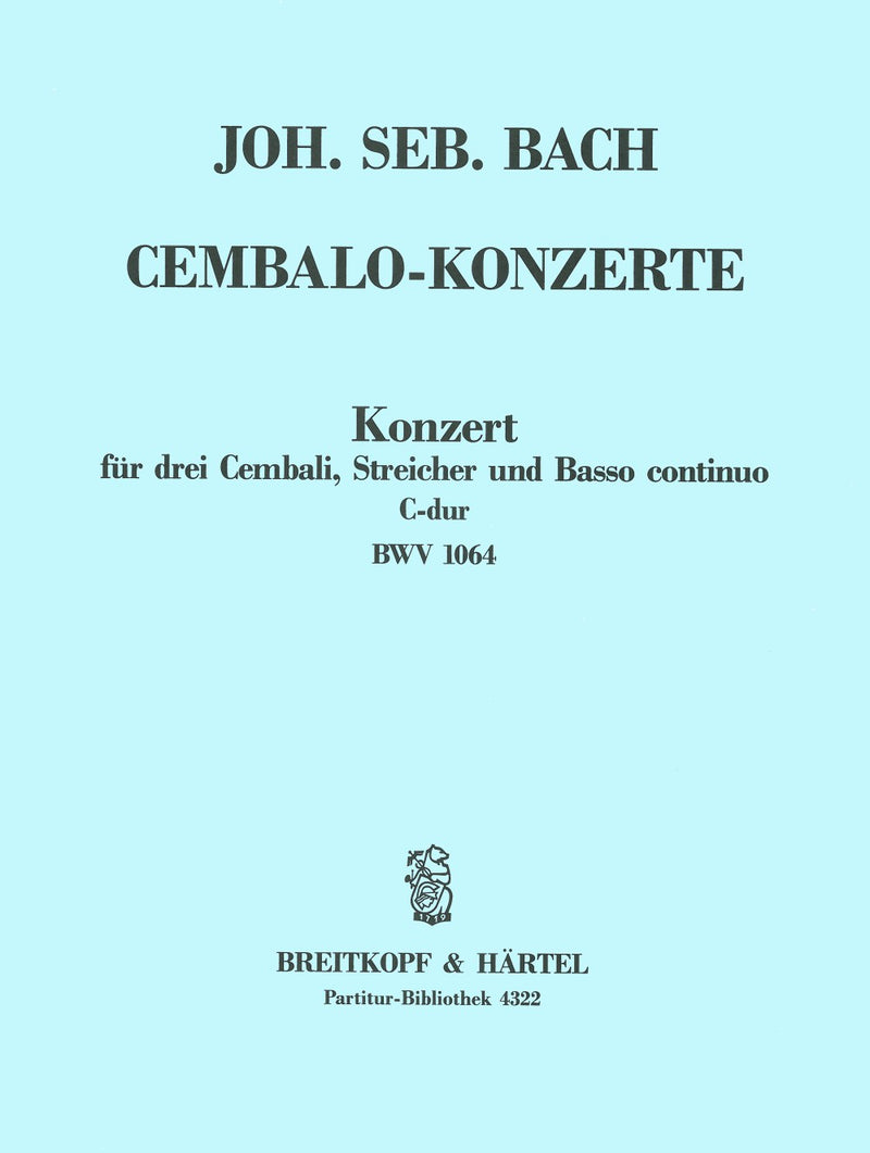 Harpsichord Concerto in C major BWV 1064 [full score]