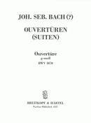 Overture (Suite) in G minor BWV 1070 [full score]