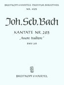 Kantate BWV 203 "Amore traditore" [full score]