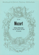 7 Menuets with Trio K. 65a (61b) [full score]