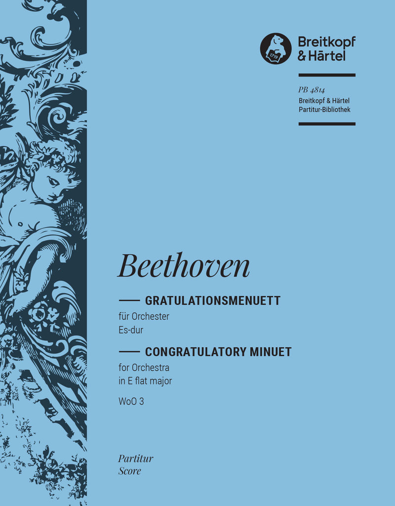 Congratulatory Minuet in Eb major WoO 3 [full score]