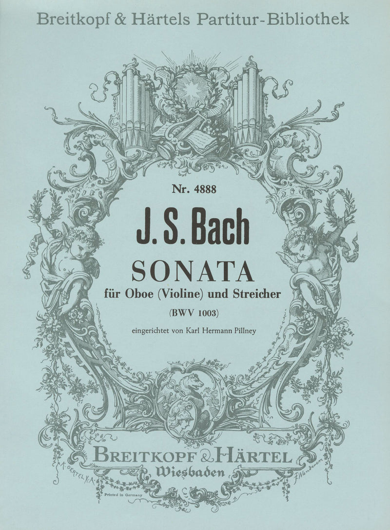 Sonata in A minor based on the arrangement for piano BWV 964 [full score]