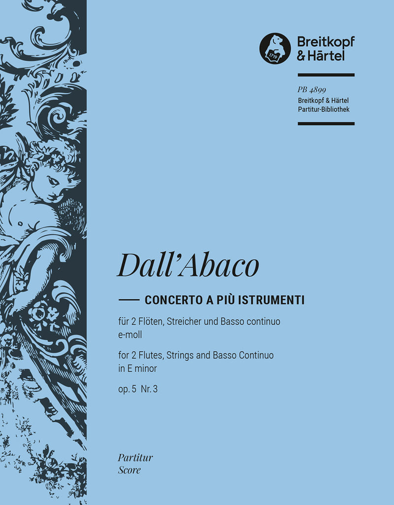Concerto a più Istrumenti in E minor Op. 5/3 [full score]