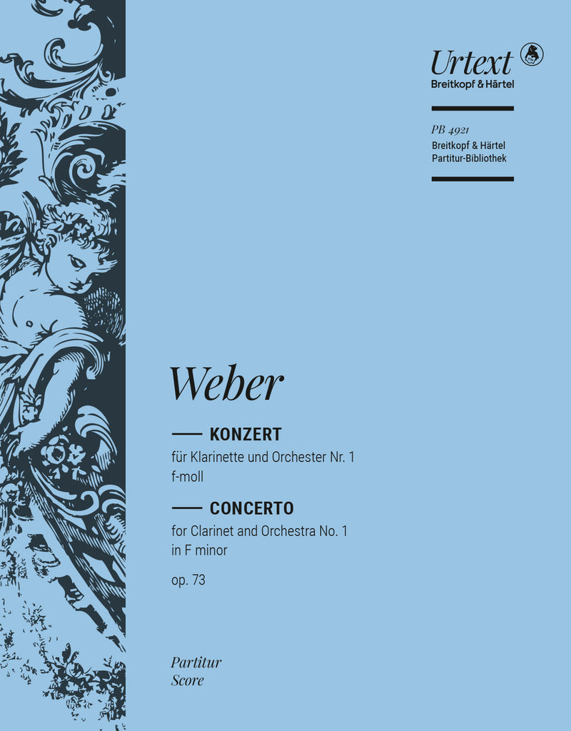 Clarinet Concerto No. 1 in F minor Op. 73 [full score]