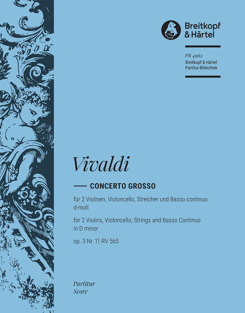 Concerto grosso in D minor Op. 3/11 RV 565 [full score]