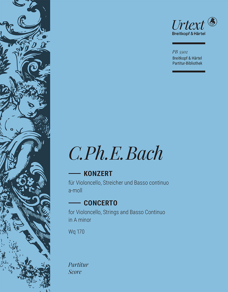 Violoncello Concerto in A minor Wq 170 [full score]