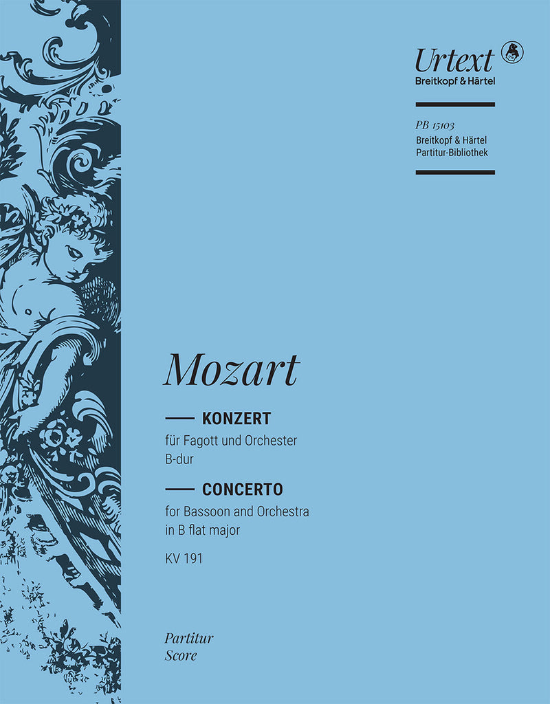 Bassoon Concerto in Bb major K. 191 (186e) [full score]