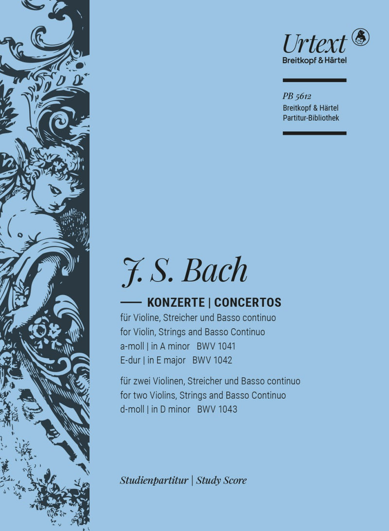Violin Concertos BWV 1041, BWV 1042, BWV 1043 （ポケットスコア）