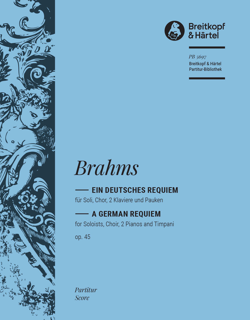 Ein deutsches Requiem Op. 45, arr. 2 pianos & timpani [スコアとティンパニ・パート譜]