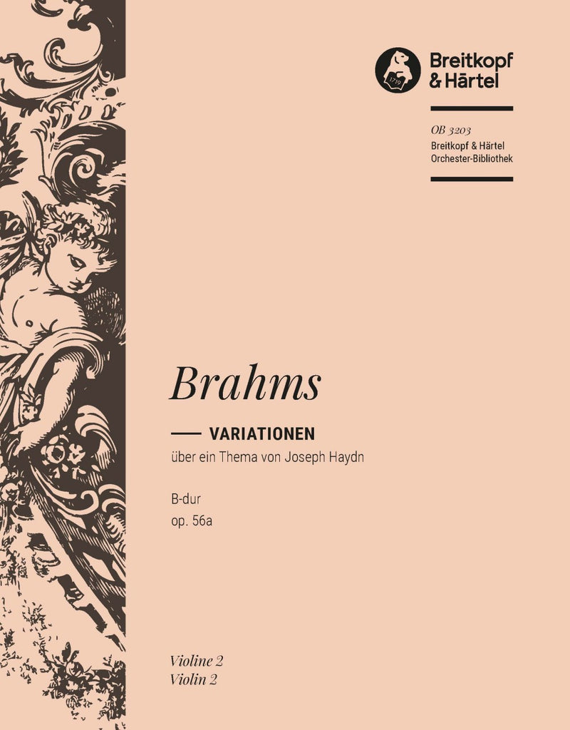 Variations on a Theme by Joseph Haydn in Bb major Op. 56a [violin 2 part]