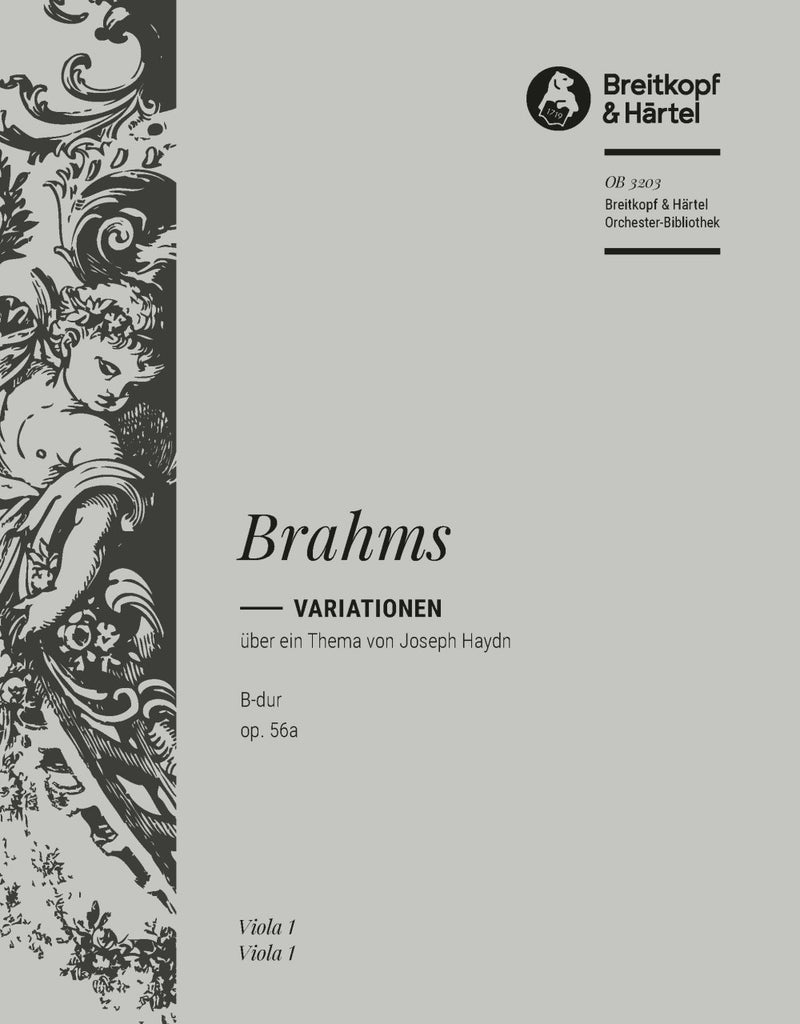 Variations on a Theme by Joseph Haydn in Bb major Op. 56a [viola part]