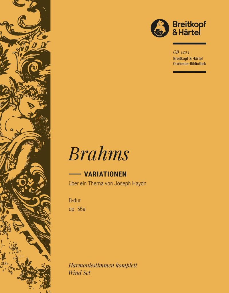 Variations on a Theme by Joseph Haydn in Bb major Op. 56a [wind parts]