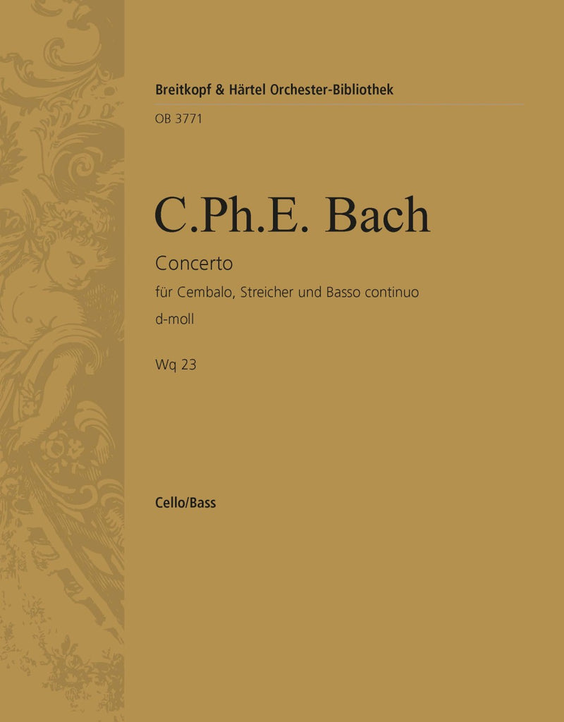 Harpsichord Concerto in D minor Wq 23 [basso (cello/double bass) part]