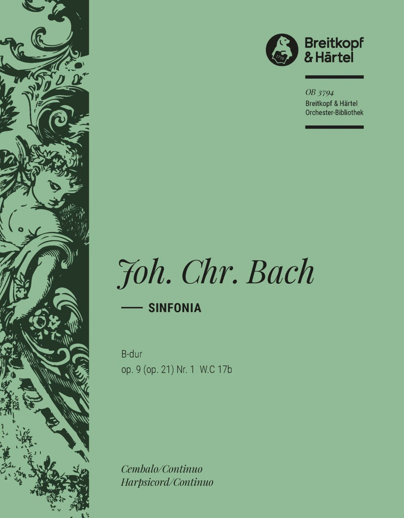 Sinfonia B-dur op. 9 (op. 21) Nr. 1 W.C 17b [harpsichord/piano part]