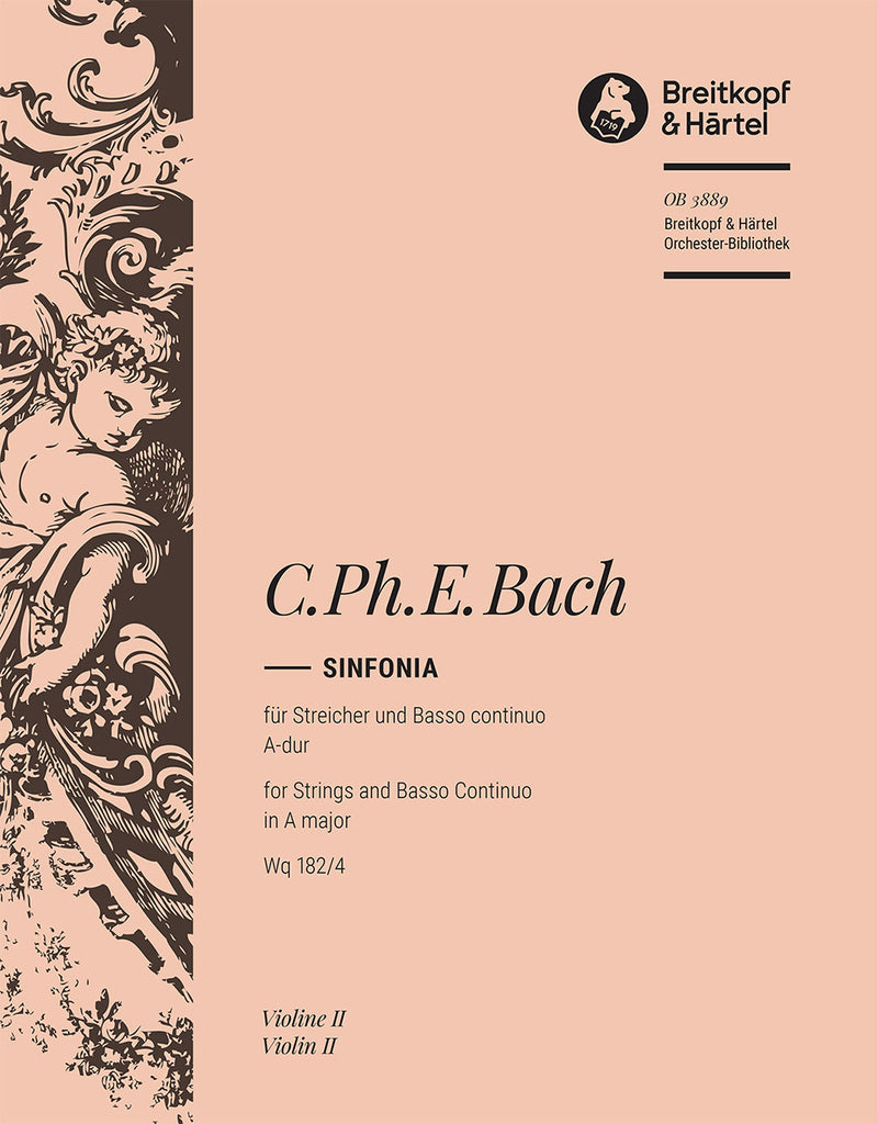 Sinfonia in A major Wq 182/4 [violin 2 part]