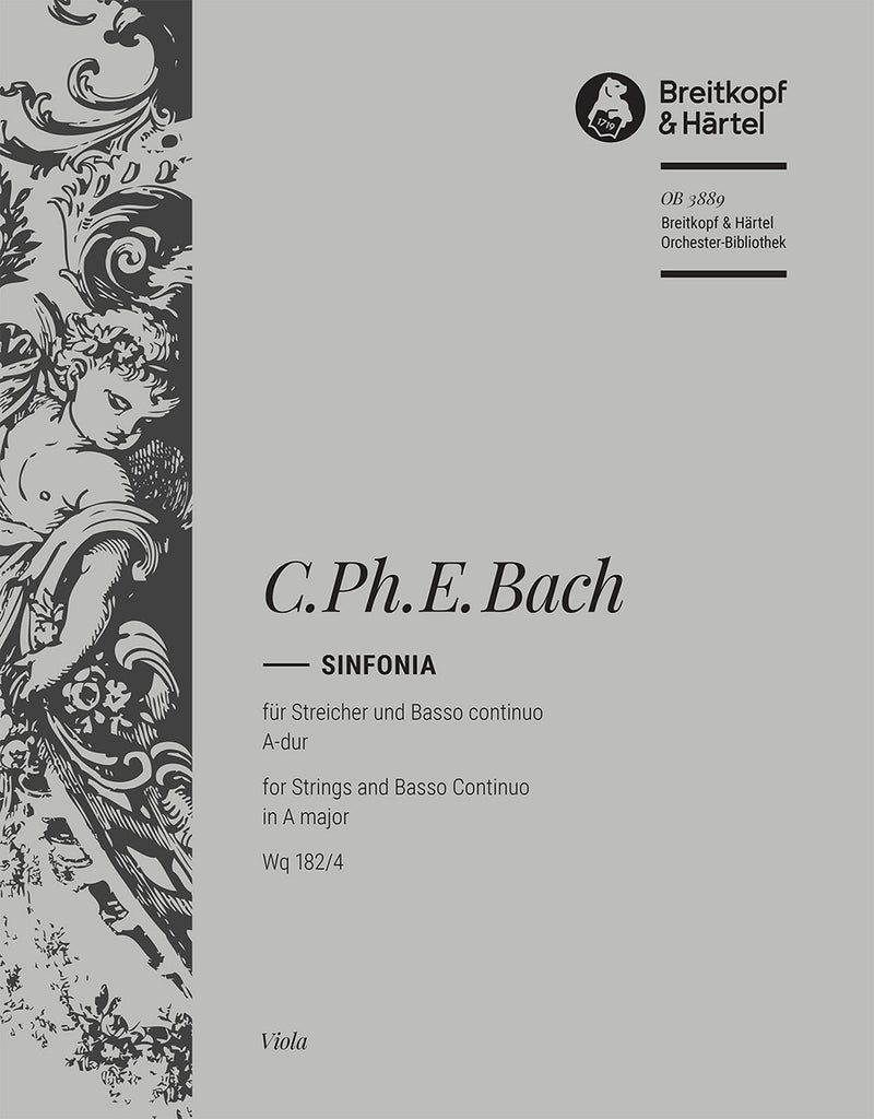 Sinfonia in A major Wq 182/4 [viola part]