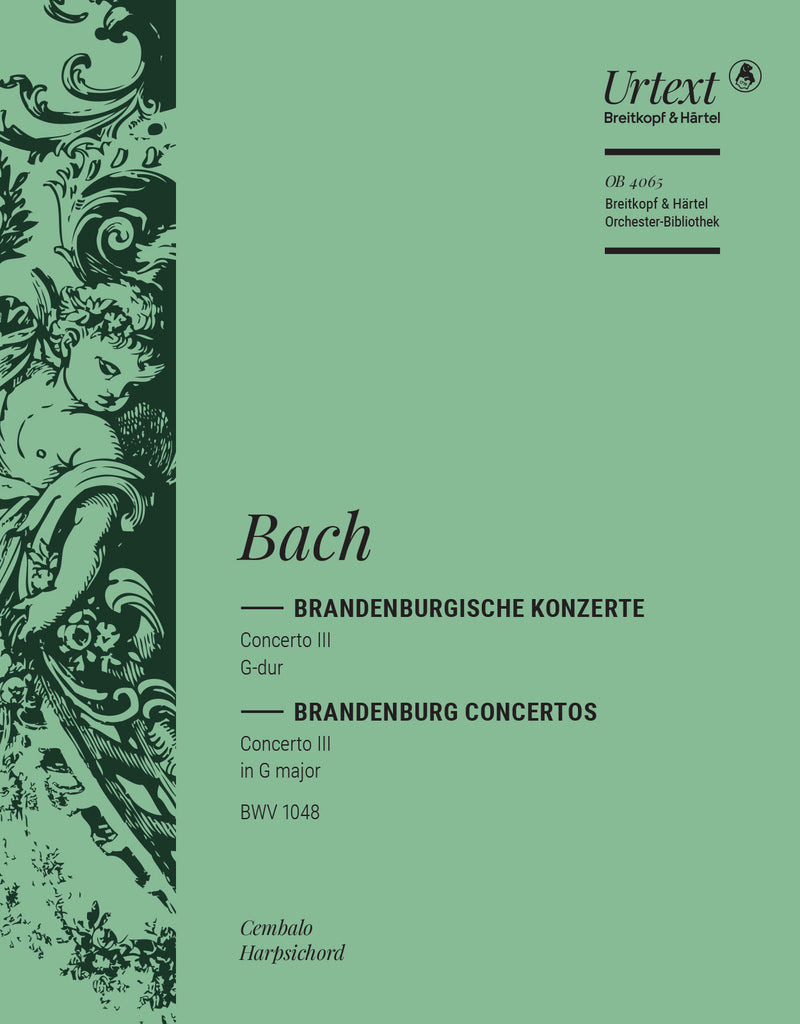 Brandenburg Concerto No. 3 in G major BWV 1048 [harpsichord/piano part]