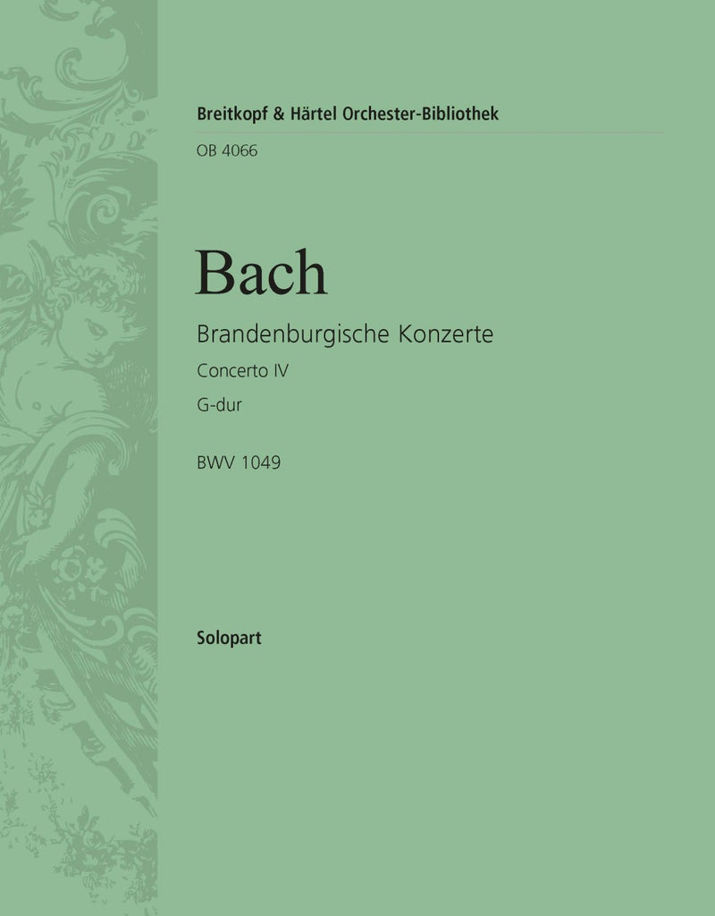 Brandenburg Concerto No. 4 in G major BWV 1049 [solo vl part]