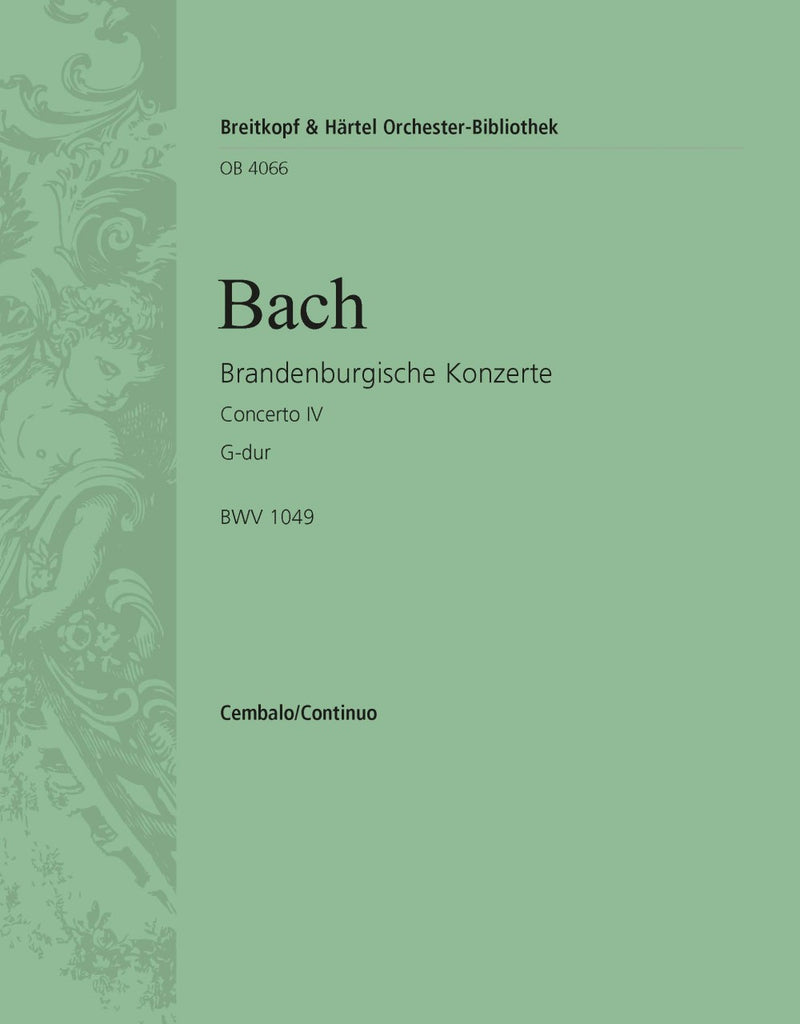 Brandenburg Concerto No. 4 in G major BWV 1049 [harpsichord/piano part]