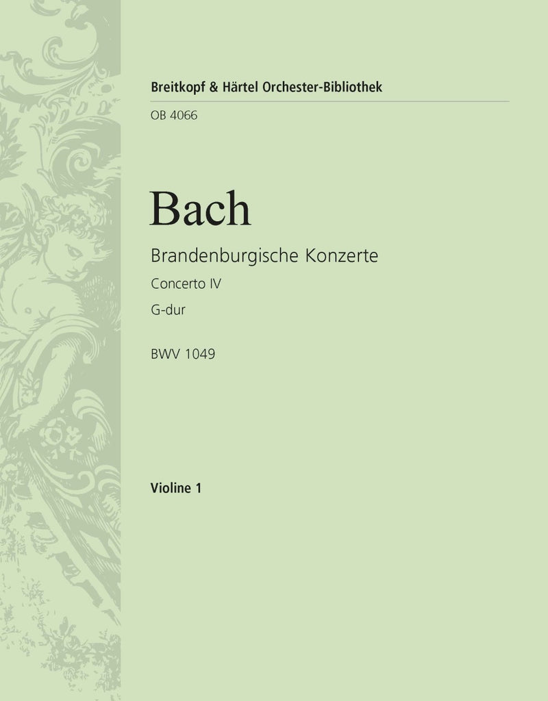 Brandenburg Concerto No. 4 in G major BWV 1049 [violin 1 part]