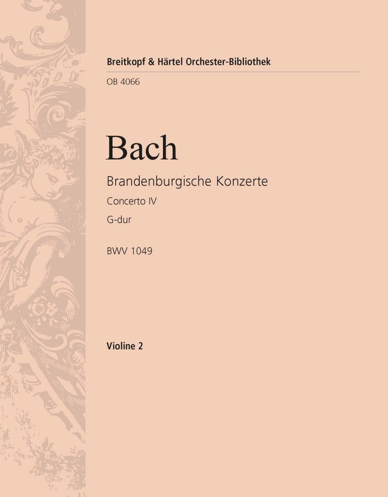 Brandenburg Concerto No. 4 in G major BWV 1049 [violin 2 part]