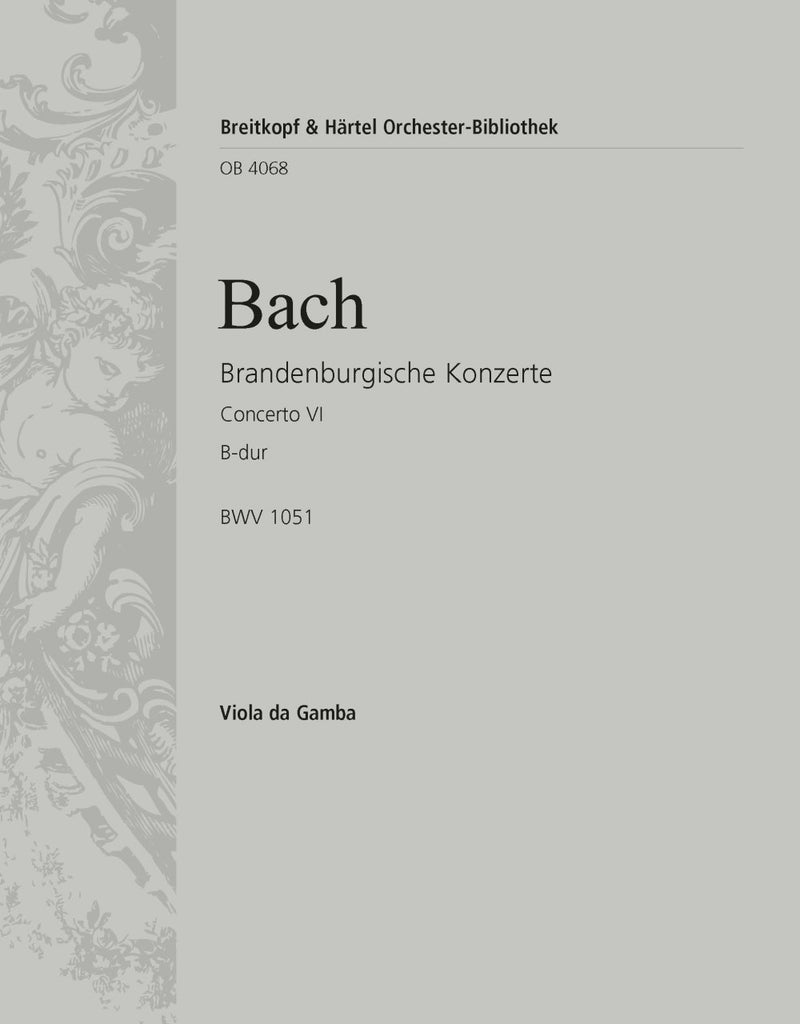 Brandenburg Concerto No. 6 in Bb major BWV 1051 [viola da gamba 2 part]