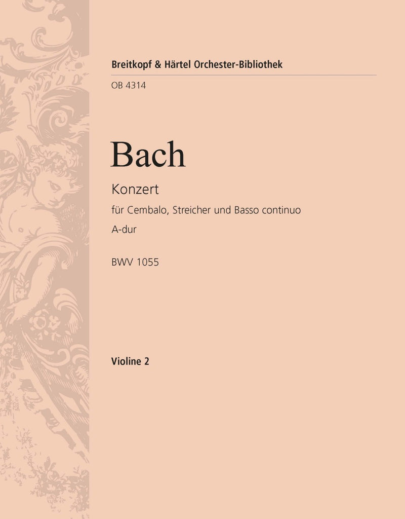 Harpsichord Concerto in A major BWV 1055 [violin 2 part]