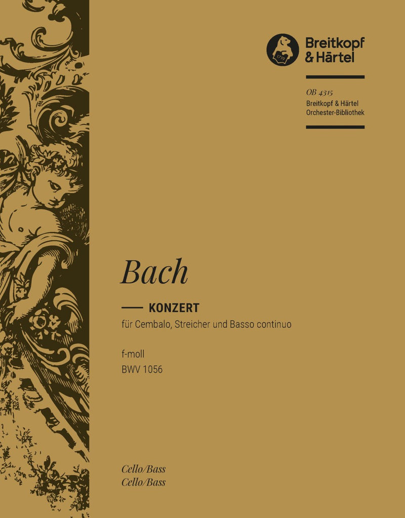 Harpsichord Concerto in F minor BWV 1056 [basso (cello/double bass) part]