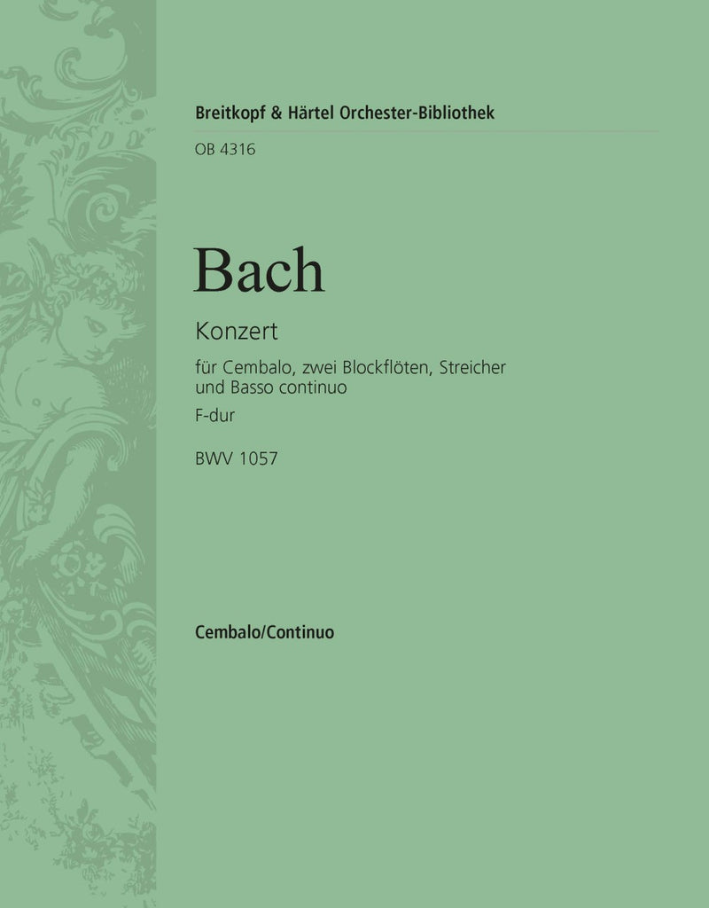 Harpsichord Concerto in F major BWV 1057 [harpsichord/piano part]