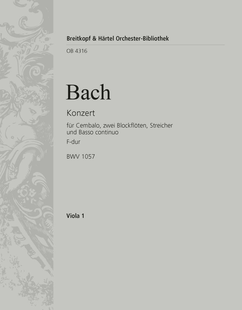 Harpsichord Concerto in F major BWV 1057 [viola part]