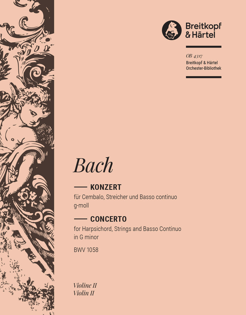 Harpsichord Concerto in G minor BWV 1058 [violin 2 part]