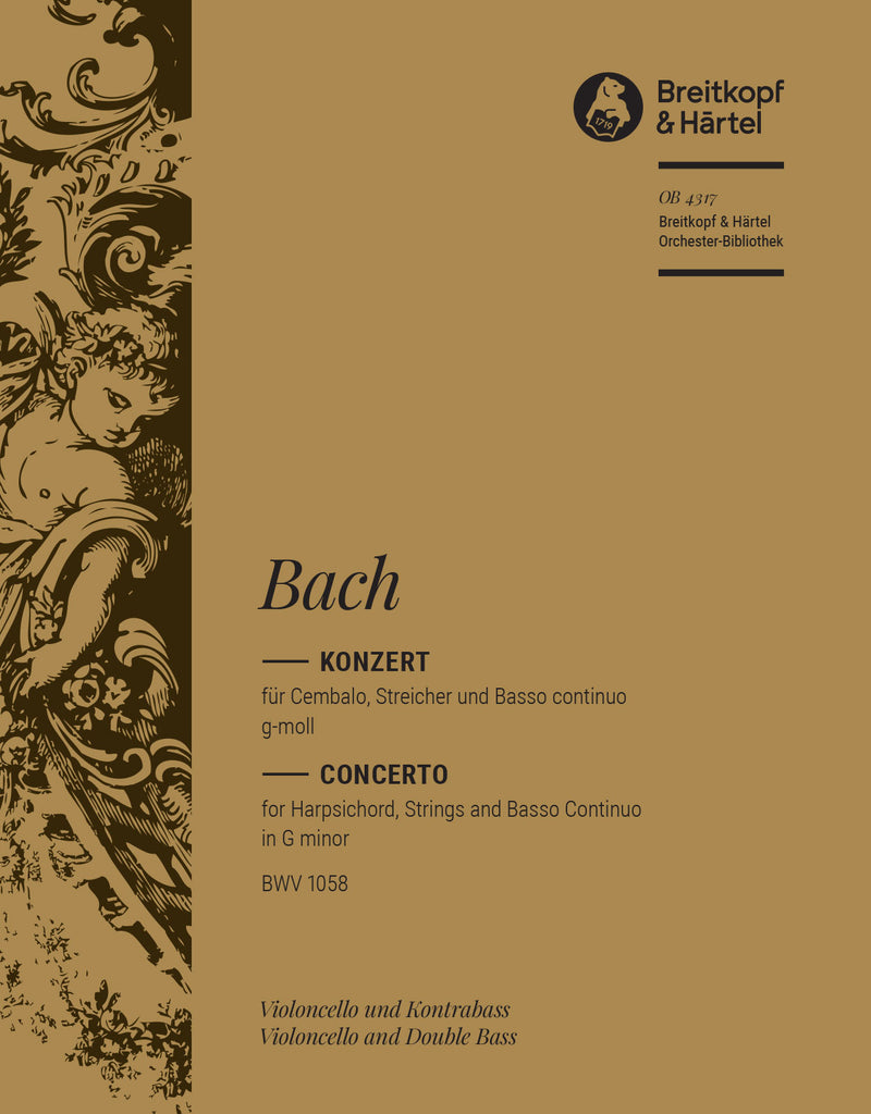 Harpsichord Concerto in G minor BWV 1058 [basso (cello/double bass) part]