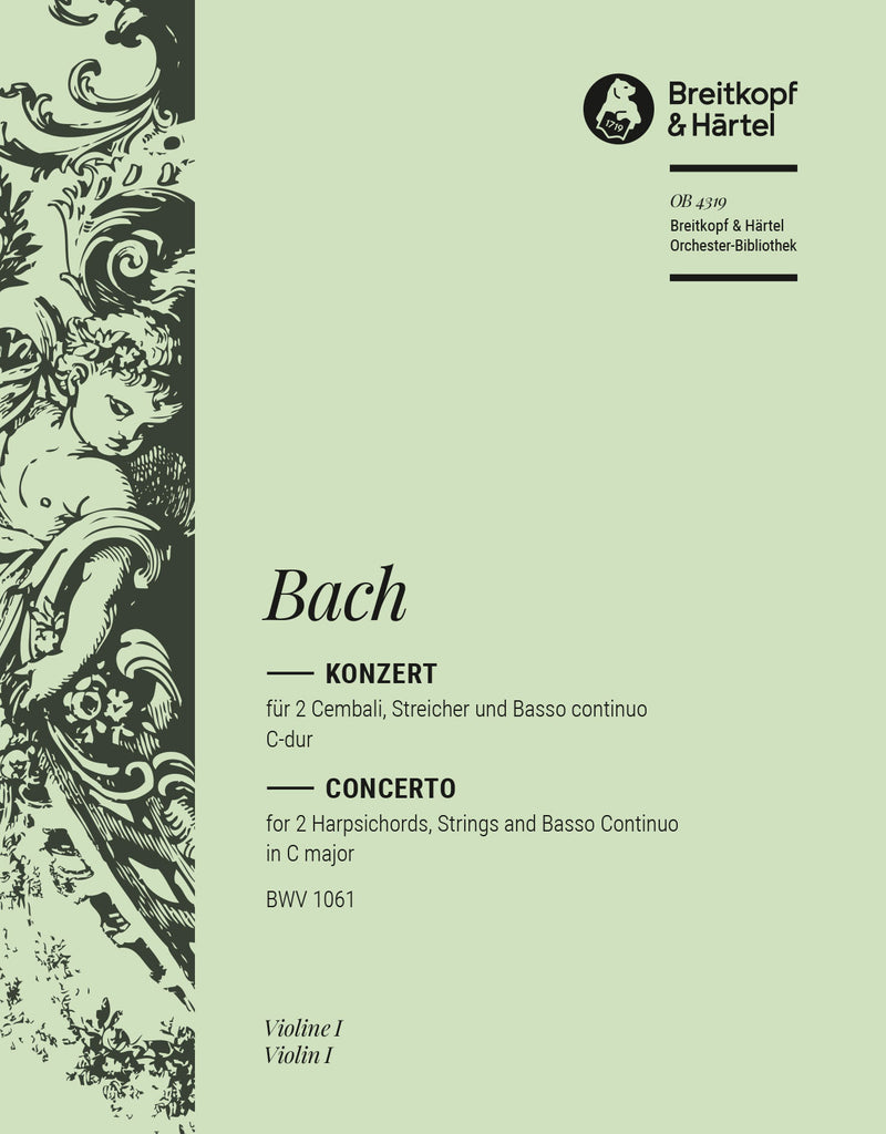 Harpsichord Concerto in C major BWV 1061 [violin 1 part]