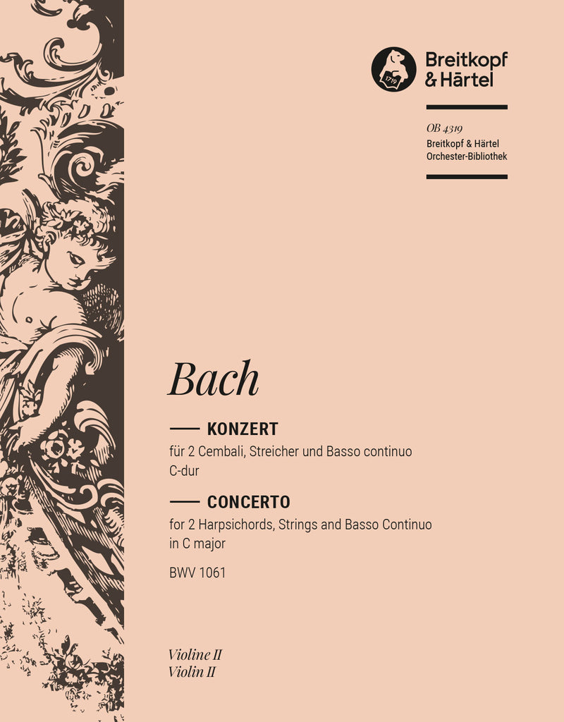 Harpsichord Concerto in C major BWV 1061 [violin 2 part]